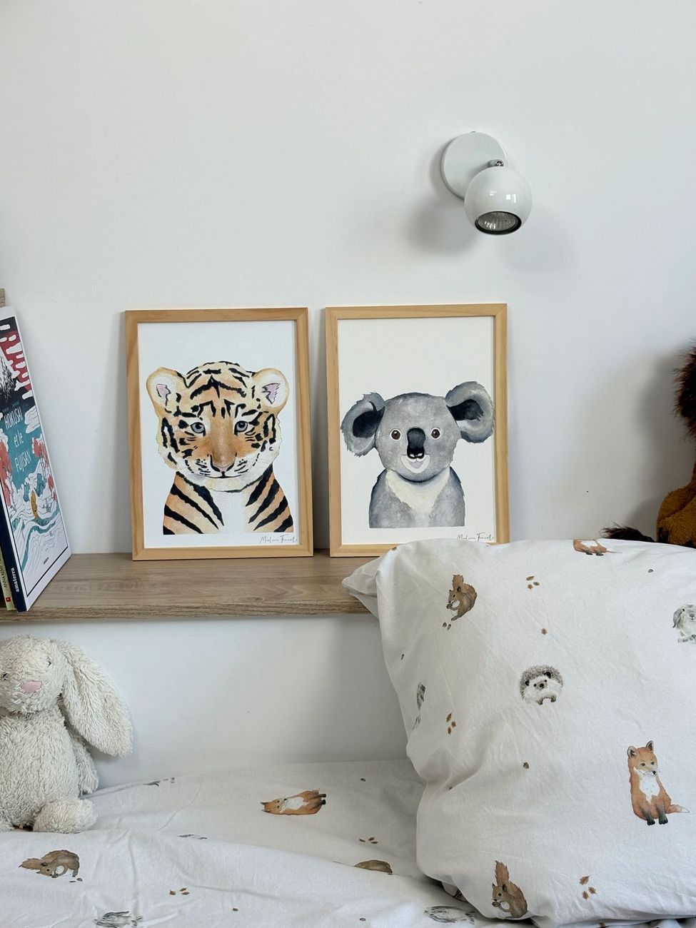 Affiche bébé tigre Charly aquarelle – Poster animal pour chambre bébé et enfant (Les Aquarelles de Marlène) - Image 3