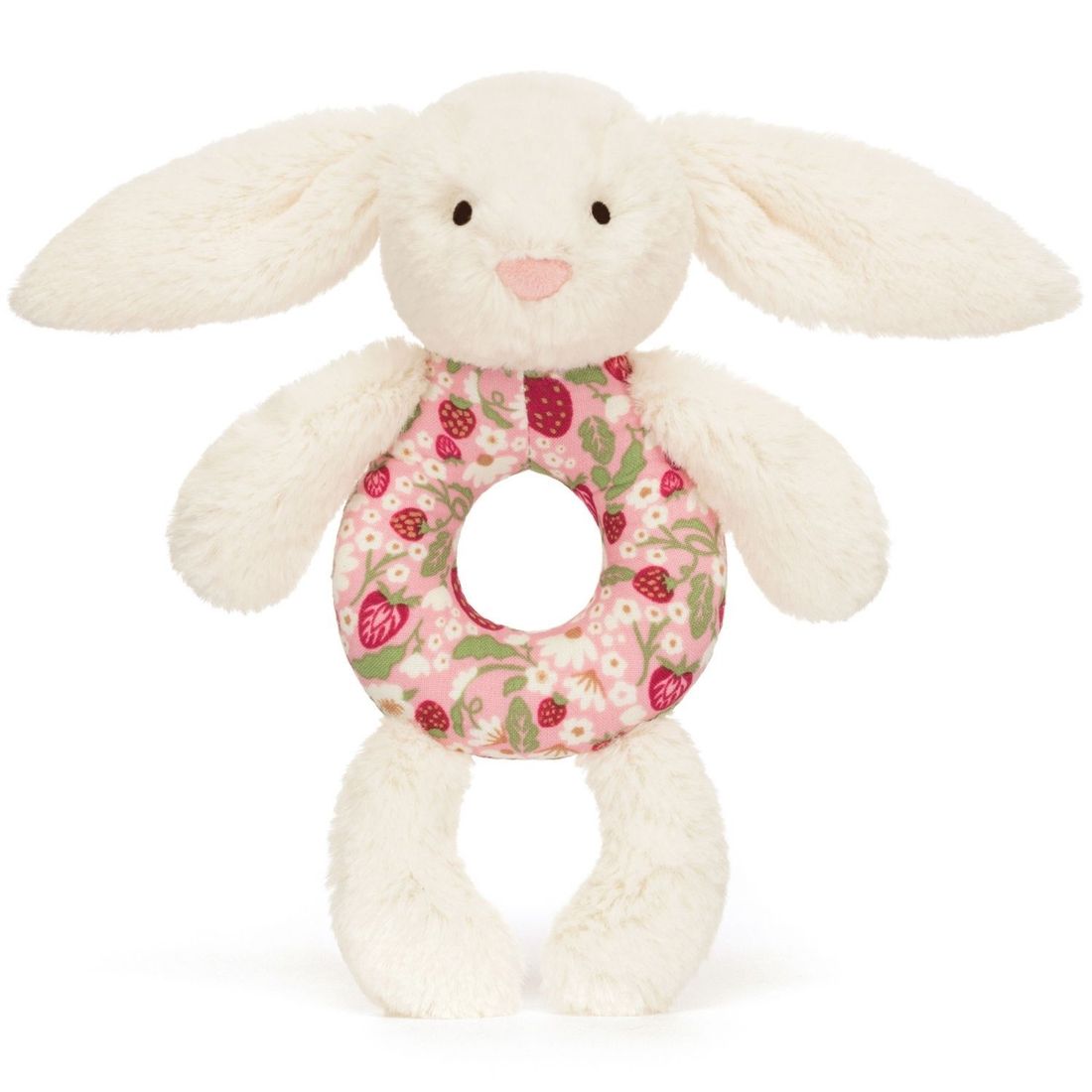 Hochet Lapin en fleurs Crème (18 cm) (Jellycat) - Image 1