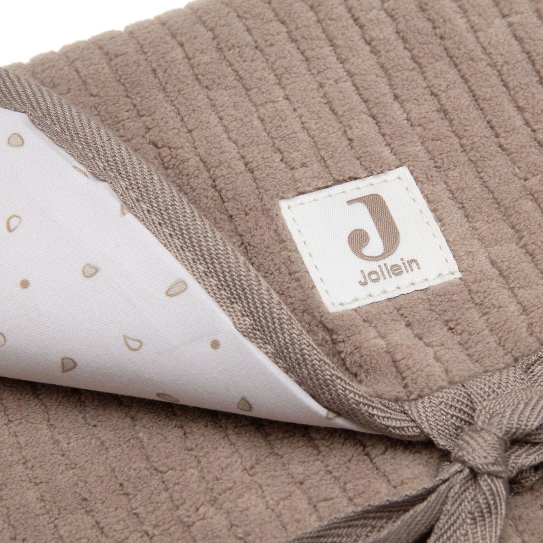 Tapis à langer nomade Cloudy Rib Milky Coffee (Jollein) - Image 8