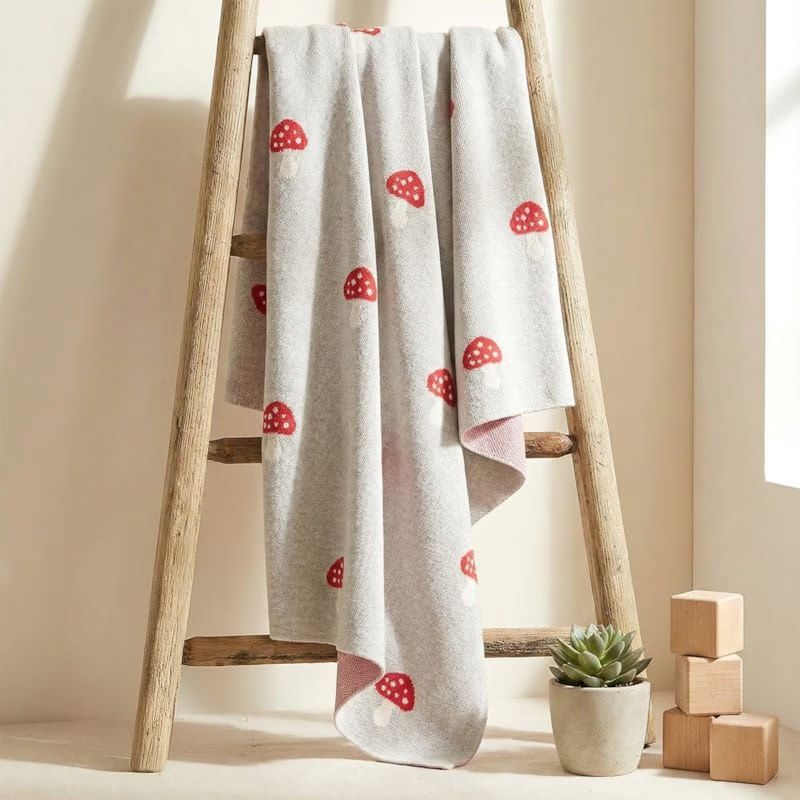 Couverture coton bio champi (Sevira Kids) - Image 1