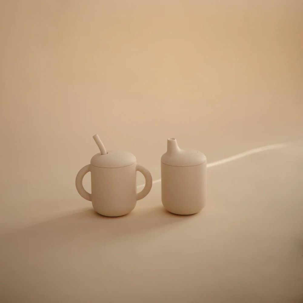 Tasse à paille Sand (Mushie) - Image 1