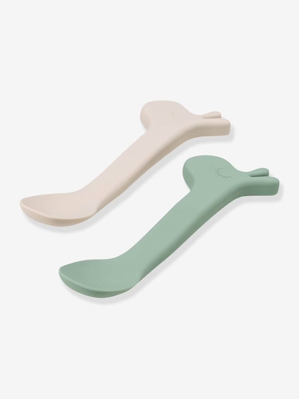 Lot de 2 cuillères en silicone Lalee vert (Done by deer) - Image 2