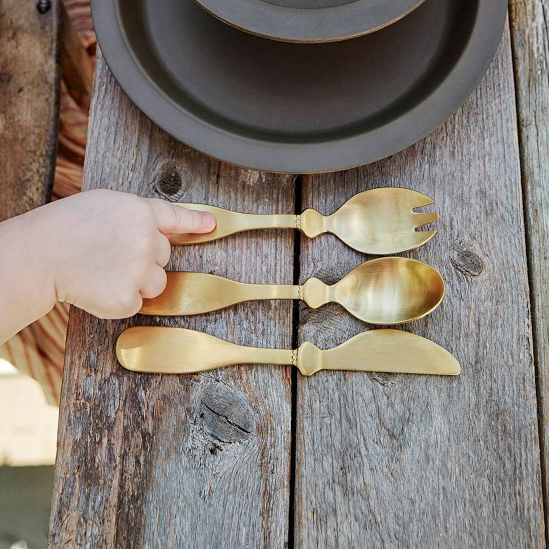 Set de couverts en acier inoxydable pour enfant Gold (Elodie Details) - Image 2