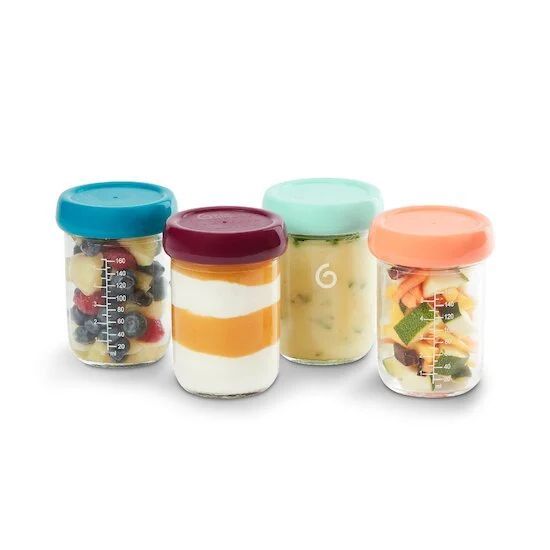 Babybols 4 Pots de Conservation en Verre 220 ml (Babymoov) - Image 1