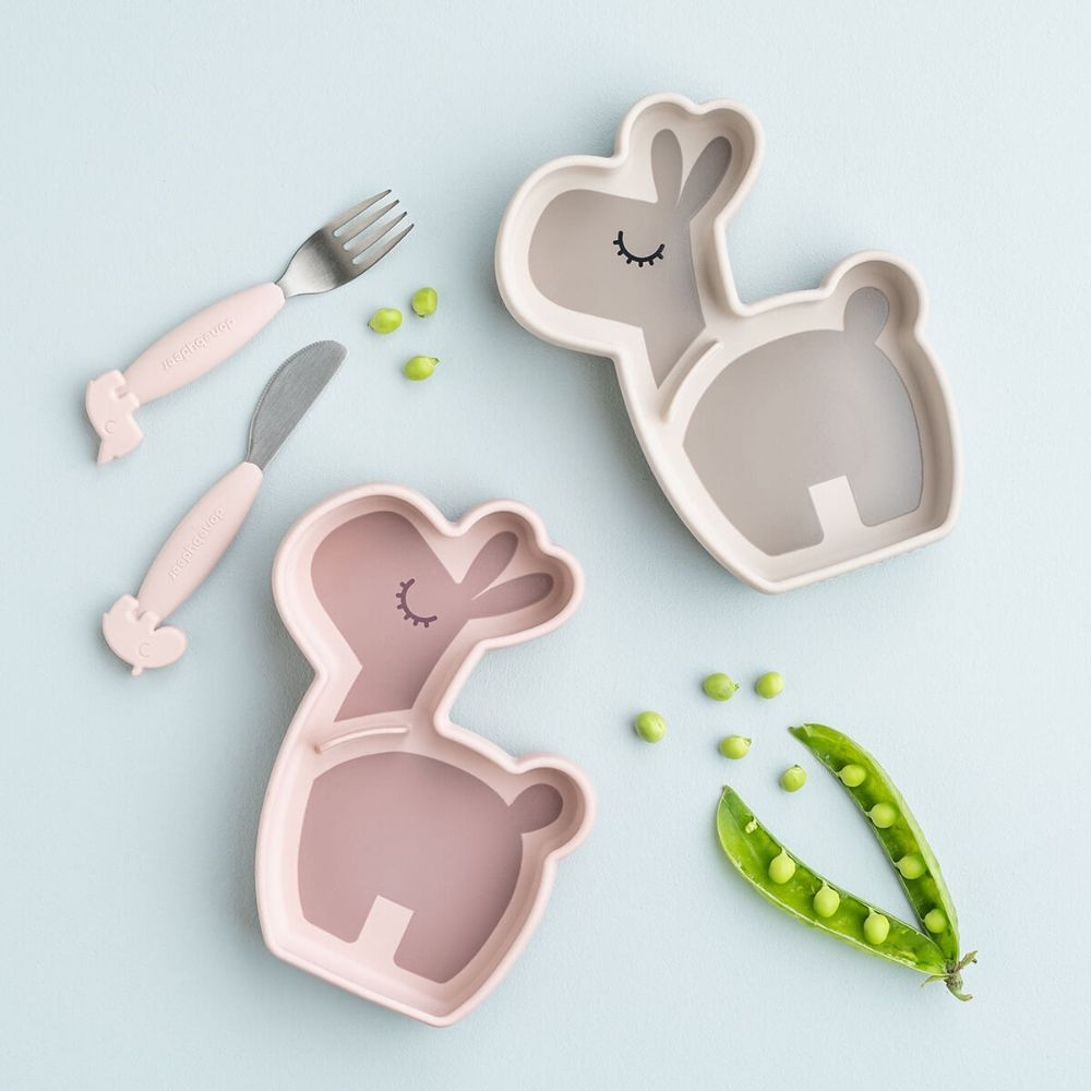 Assiette en silicone avec ventouse Lalee Sable (Done by deer) - Image 6