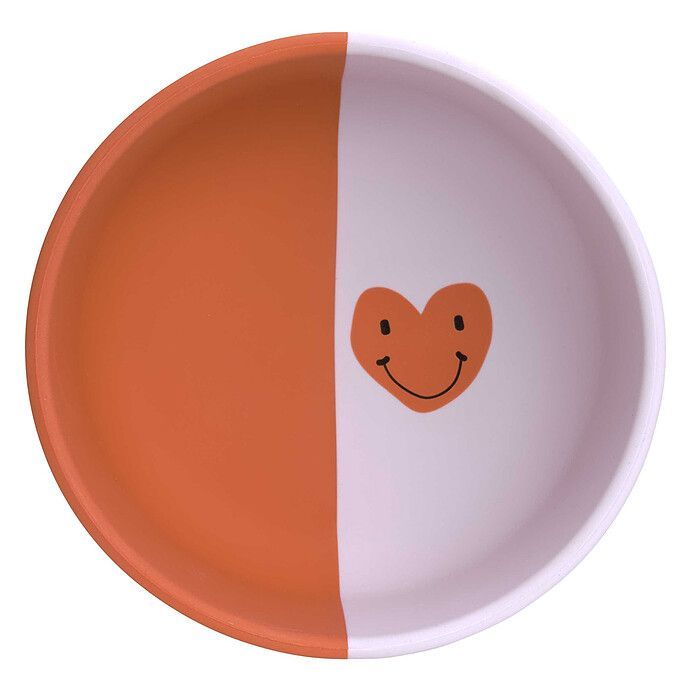 Bol en Silicone Happy Rascals - Coeur (Lassig) - Image 2