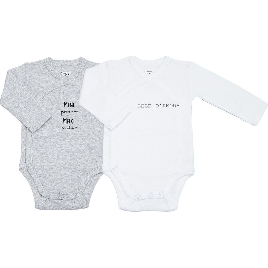 Lot de 2 bodies Mini Maxi (1 mois) (Trois Kilos Sept) - Couverture