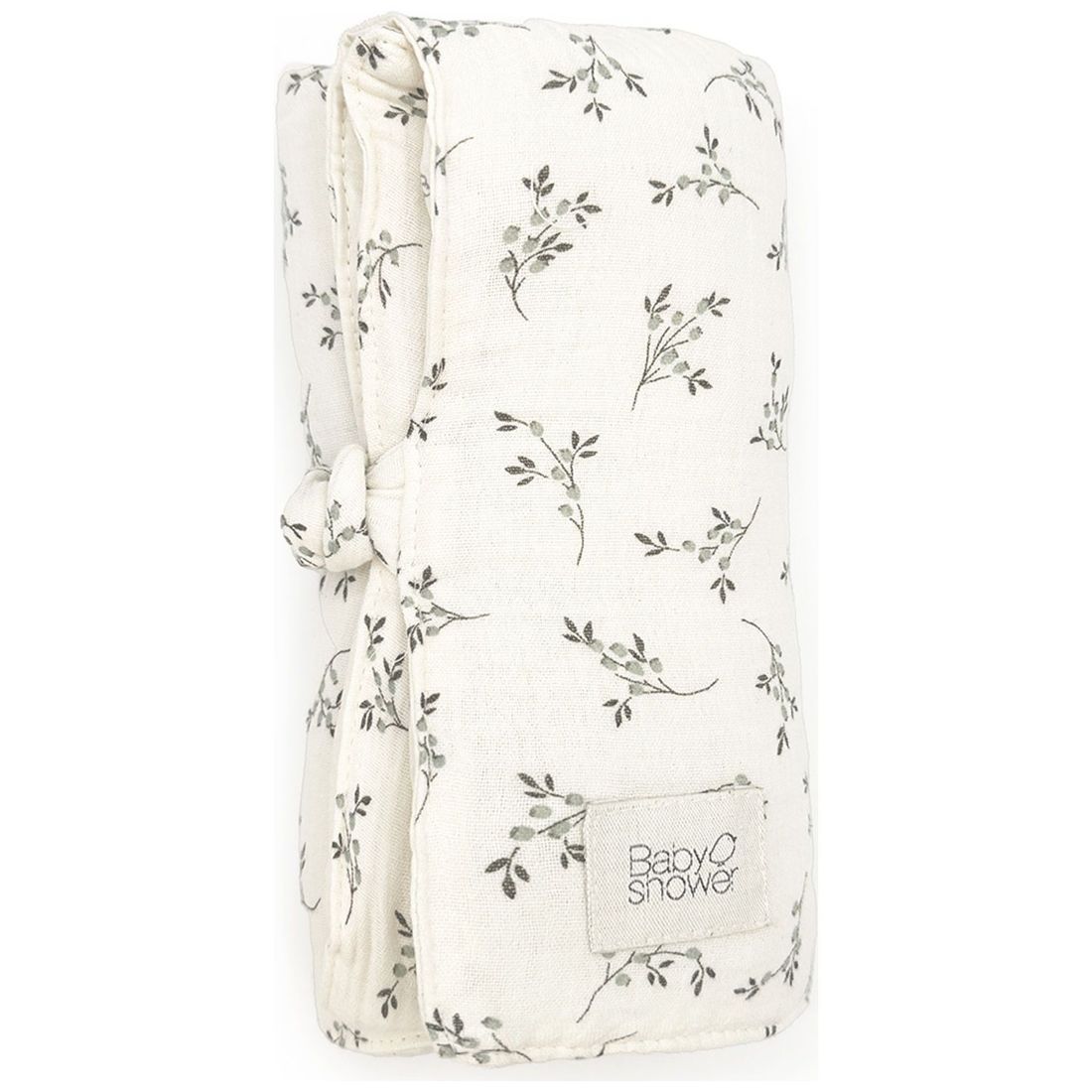 Tapis à langer nomade Knot Olive Bloom (Babyshower) - Image 1