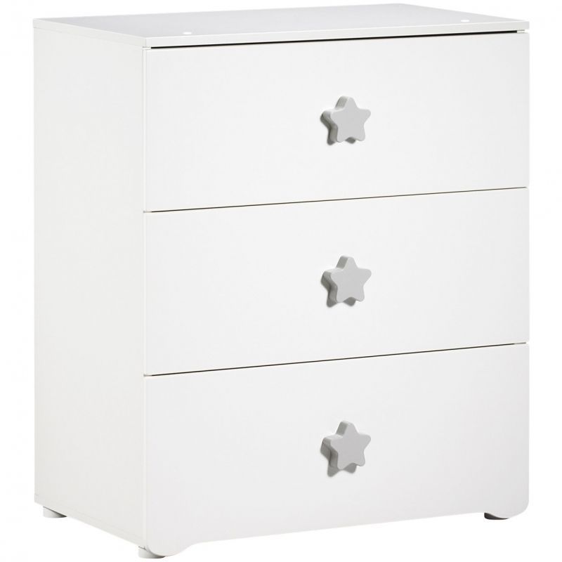 Commode à langer New Basic Boutons étoile gris (Baby Price) - Image 3