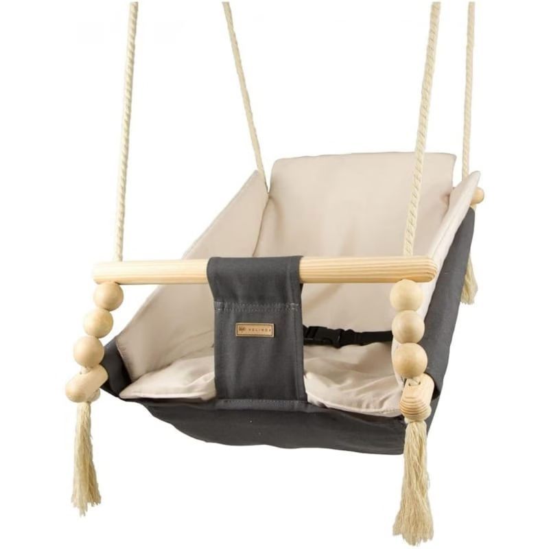 Bascule pour bébé couleur gris-beige (Velinda) - Image 1