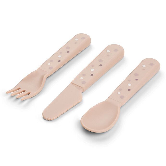 Lot de 3 Couverts Foodie - Happy Dots Rose (Done by deer) - Image 2