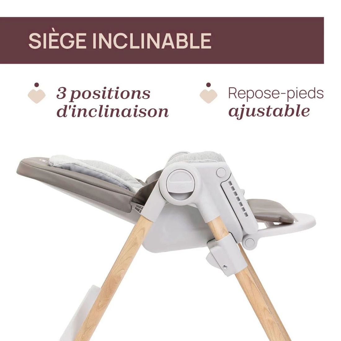 Chaise haute Polly Armonia (Chicco) - Image 2