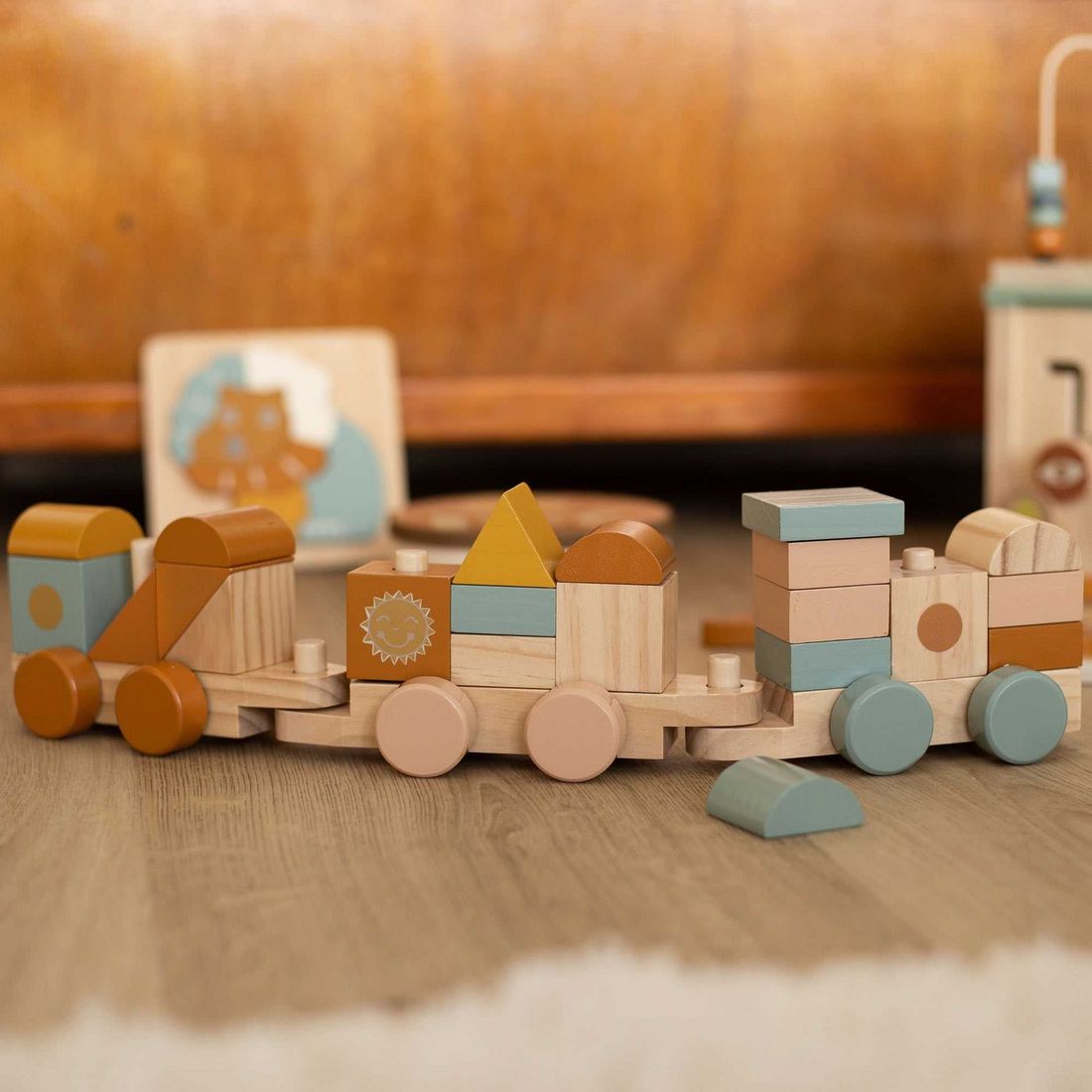 Train en bois pour bébé (Trois Kilos Sept) - Image 3