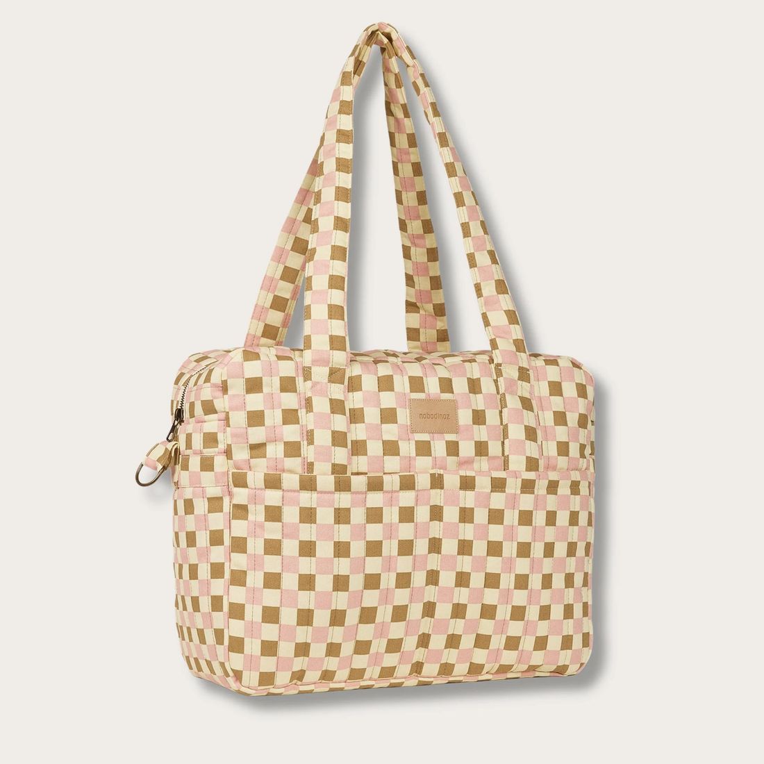 Sac à langer imperméable Hyde Park - Yellow Pink Mosaic (Nobodinoz) - Image 3