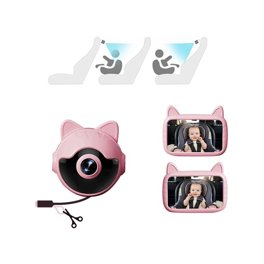 Caméra de sécurité embarquée chat - Rose - Rose (Babeecam) - Image 5