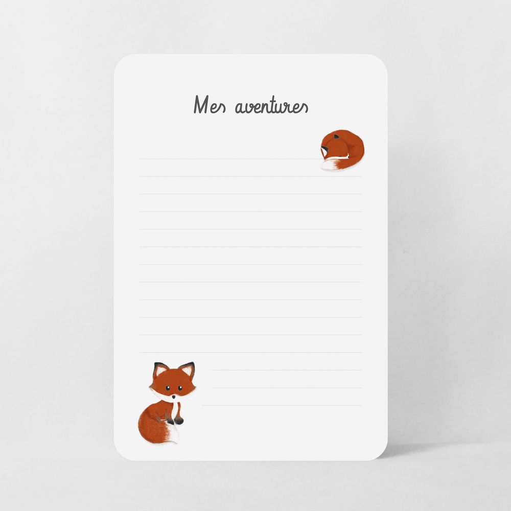 Cartes étapes bébé Renard (Le Faire-Part Français) - Image 2