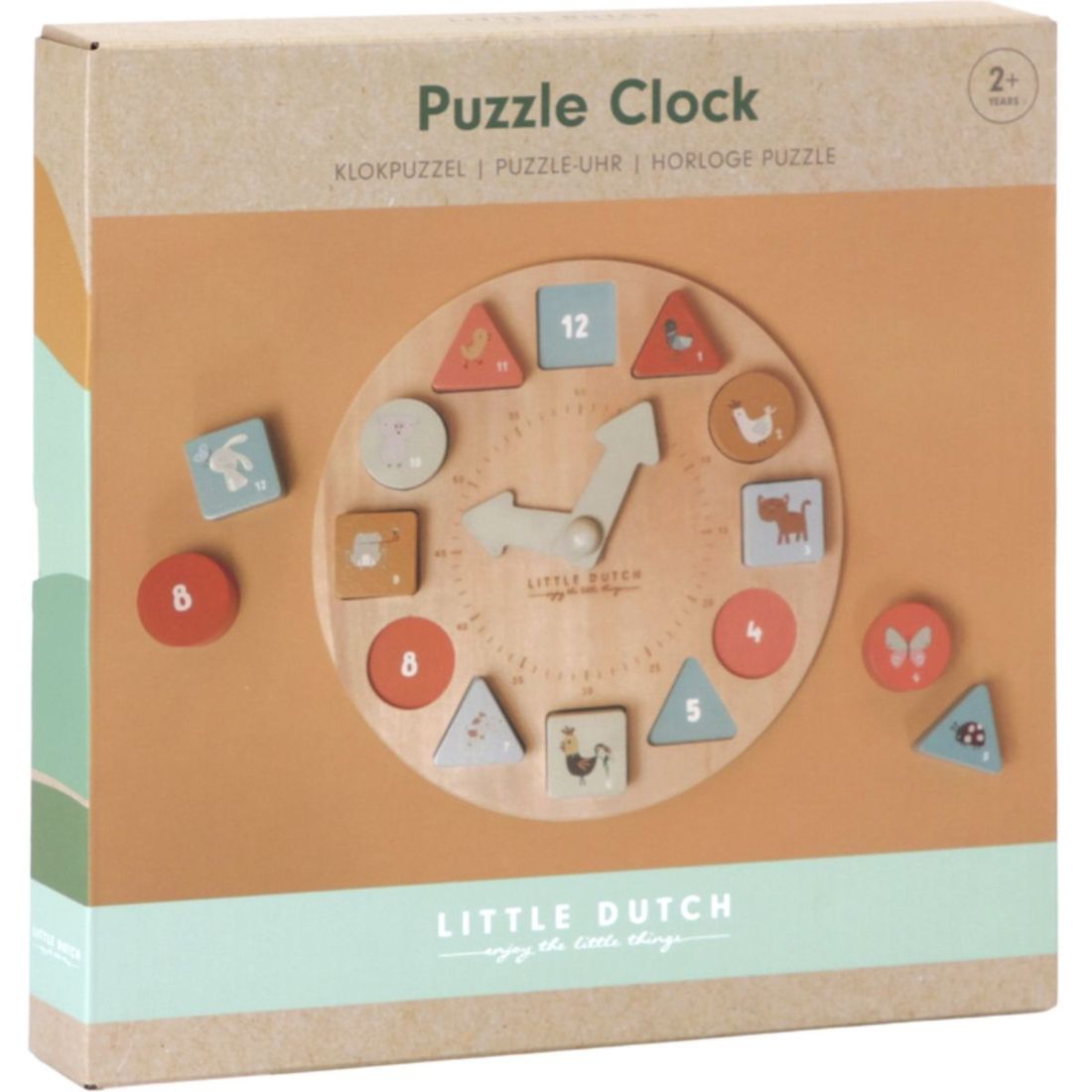 Puzzle horloge en bois Little Goose (Little Dutch) - Image 3