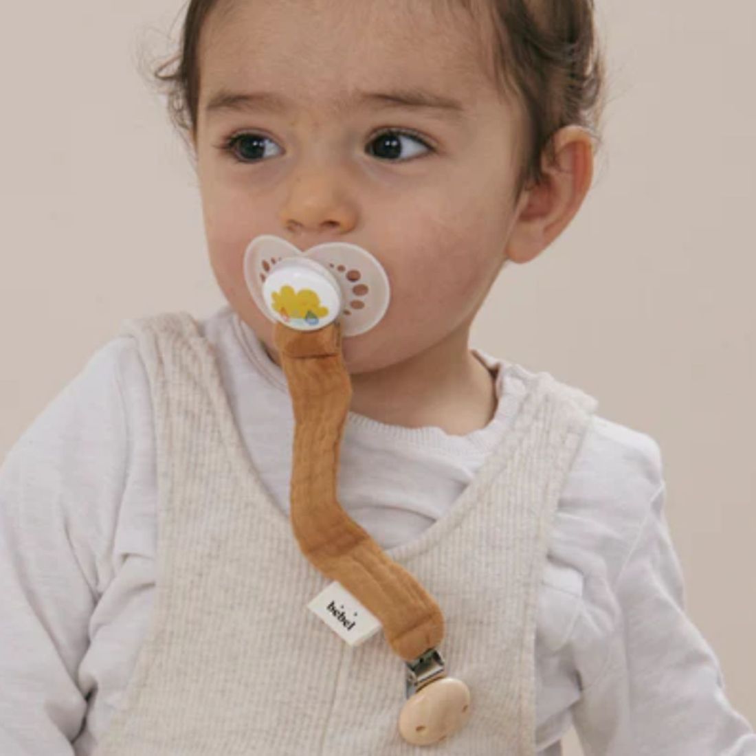 Attache tétine Comme un bonbon camel (BEBEL) - Image 1