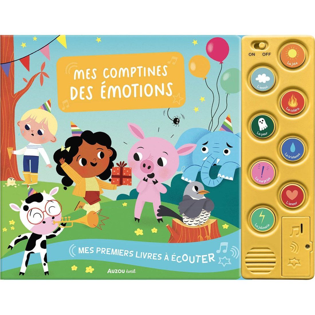 Livre Mes premiers livres à écouter Mes comptines des émotions (Auzou Editions) - Couverture