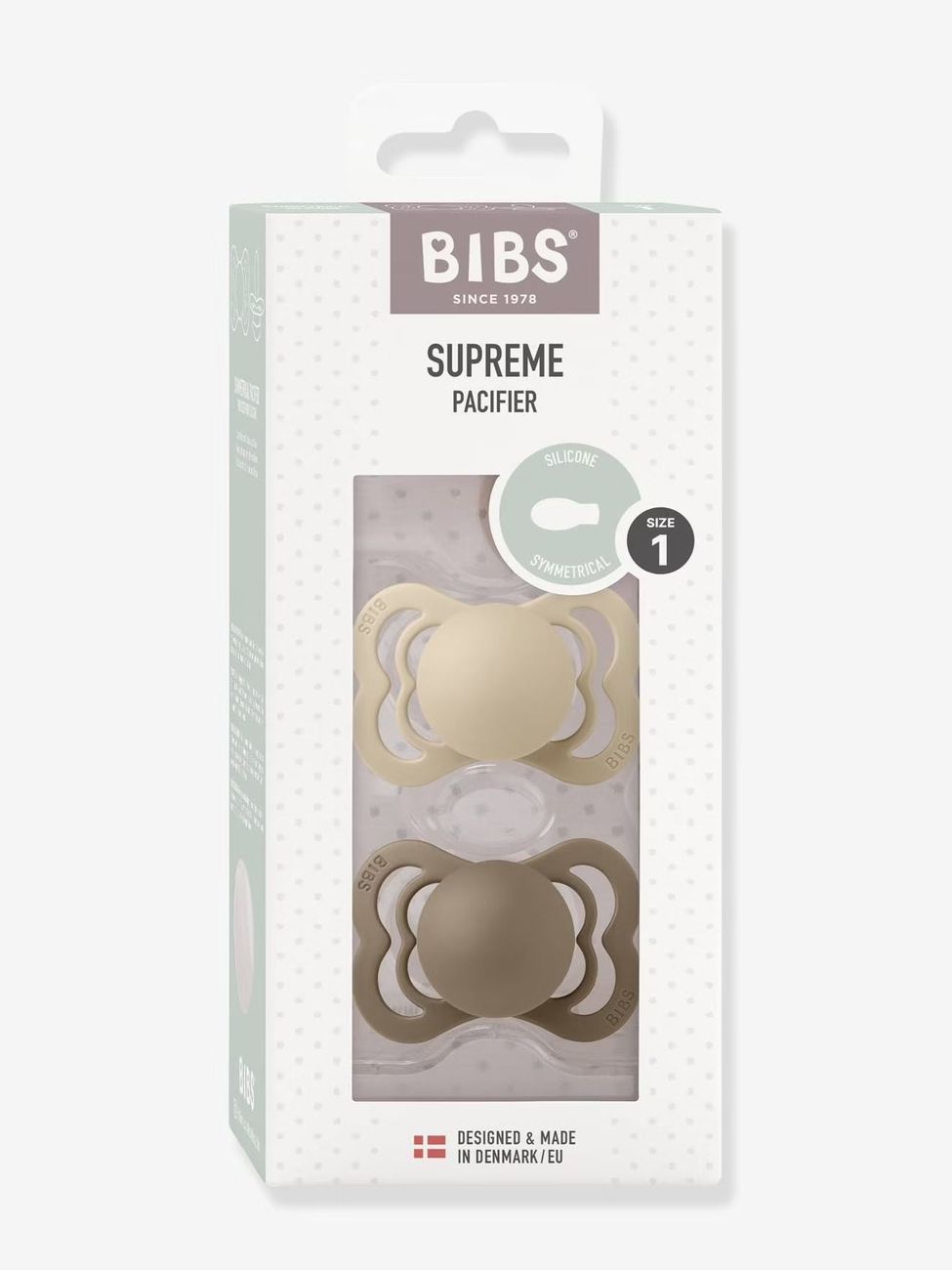 Lot 2 sucettes Supreme beige (Bibs) - Image 2
