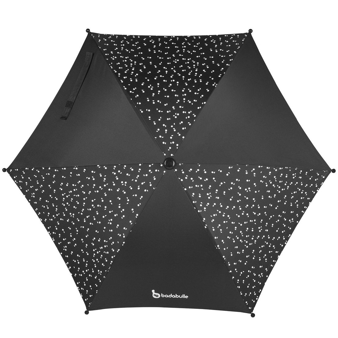 Ombrelle pour poussette blanche et noire (Badabulle) - Image 7