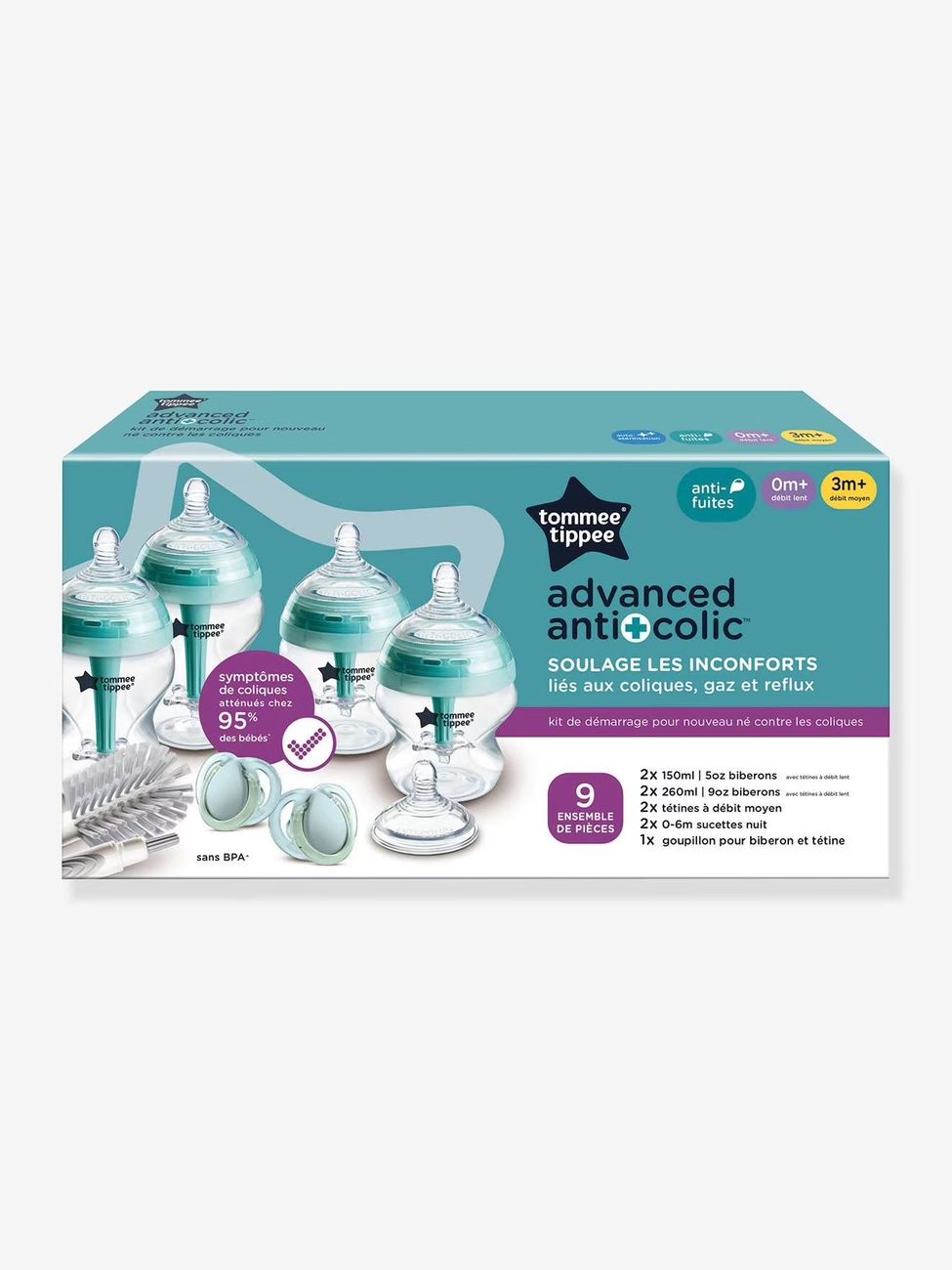 Kit Naissance anti-colique avancé de transparent (Tommee Tippee) - Image 1