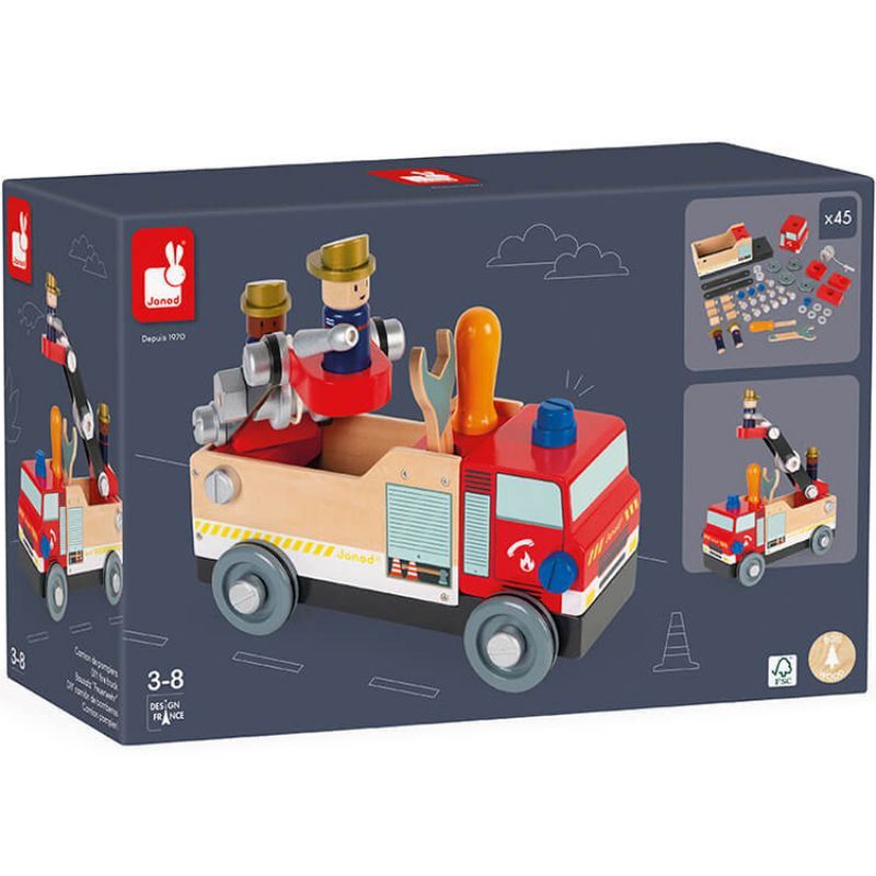 Camion de pompiers Brico'Kids (Janod) - Image 8
