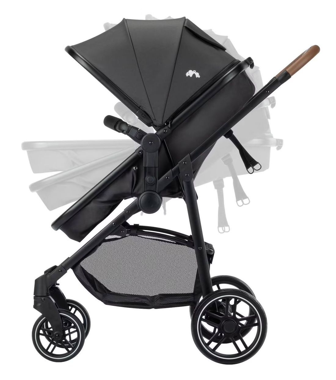 Poussette 3 En 1 I-size Avec Assise Convertible En Nacelle Et Cosi, Haze Trio Lux Mineral Graphite (Bébé Confort) - Image 2