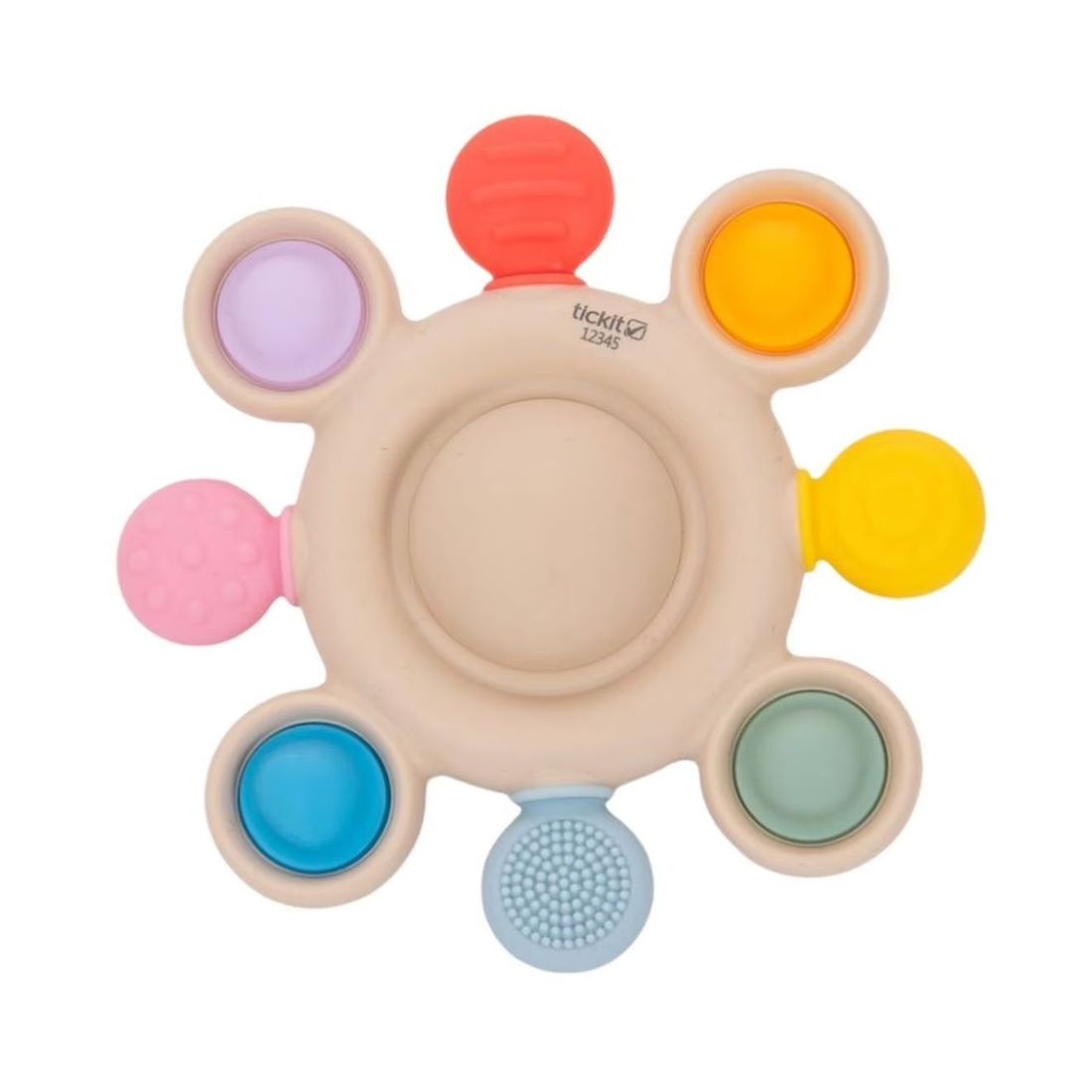 Anneau De Dentition Pop Arc-en-ciel Multi-coloured (Tickit) - Couverture
