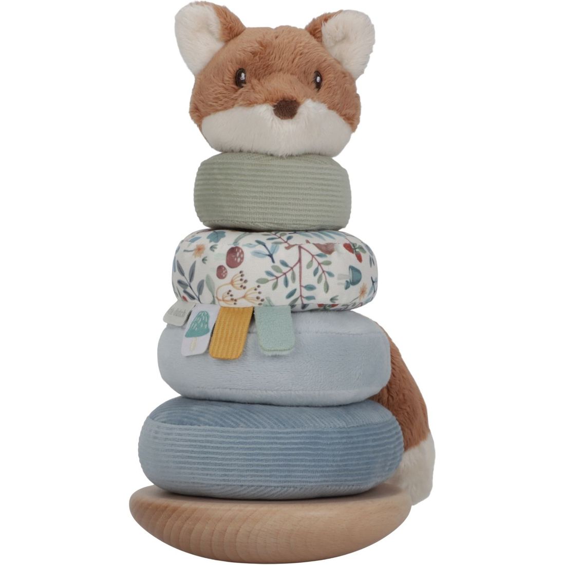 Renard à empiler doudou et bois FSC Forest Friends (Little Dutch) - Couverture