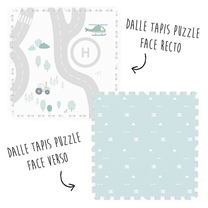 Tapis de Jeux Réversible TILOO - Roadmap & Icons (Play & Go) - Image 3