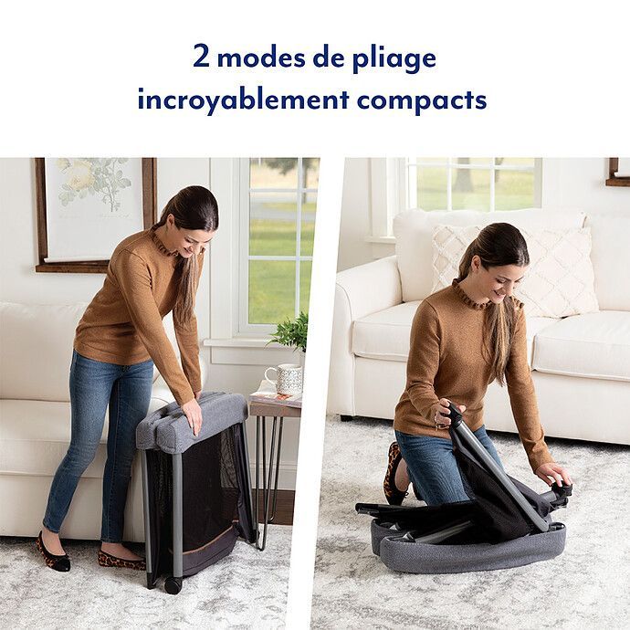 Lit de Voyage FoldLite LX - Midnight (Graco) - Image 1