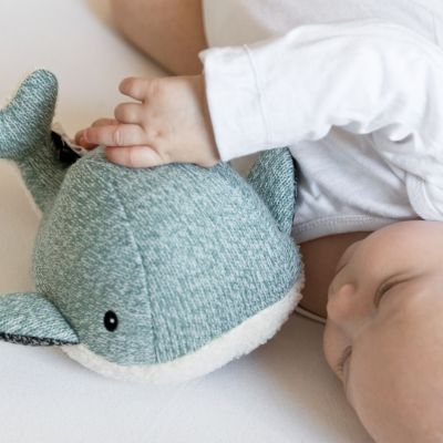 Peluche bruit blanc rechargeable baleine Moby vert (FLOW) - Image 3
