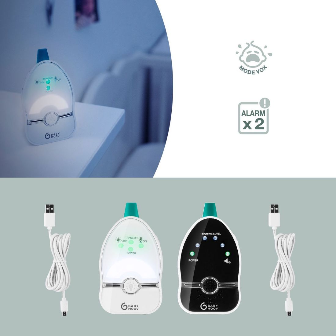 Babyphone audio Easy Care (Babymoov) - Image 4