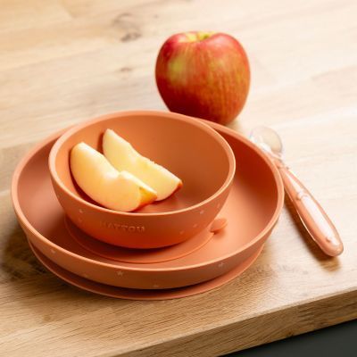 Coffret repas Terracotta-Etoiles (3 pièces) (Nattou) - Image 2