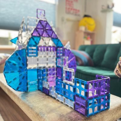 Mega kit de construction magnétique Ice Crystal (180 pièces) (Cleverclixx) - Image 2