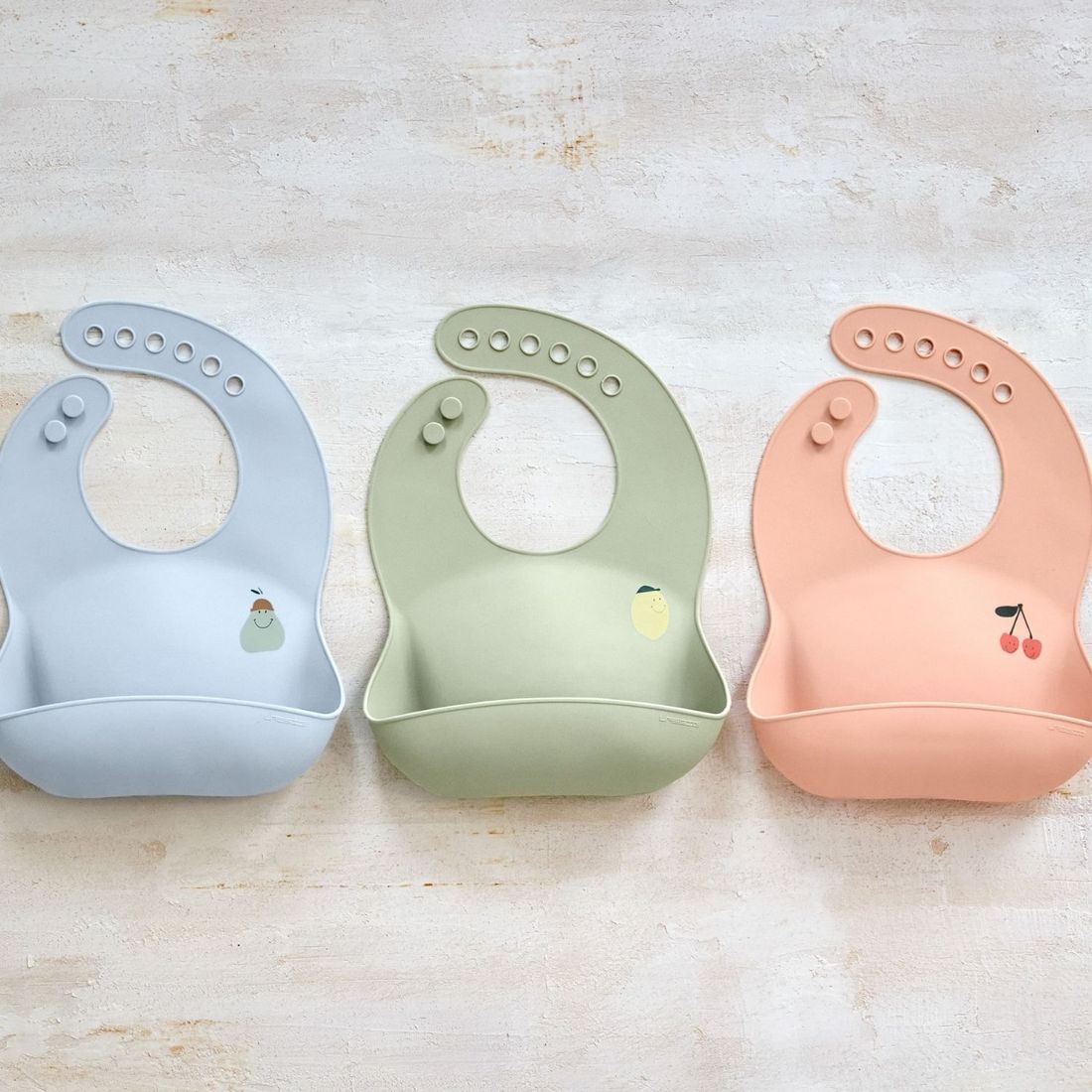 Bavoir en silicone avec poche Happy Fruits Citron (Lassig) - Image 5