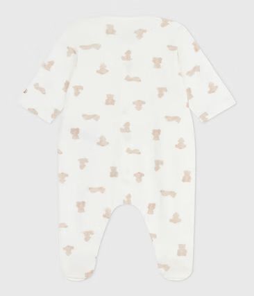 Dors-bien bébé mixte en coton épais imprimé oursons (Petit Bateau) - Image 1