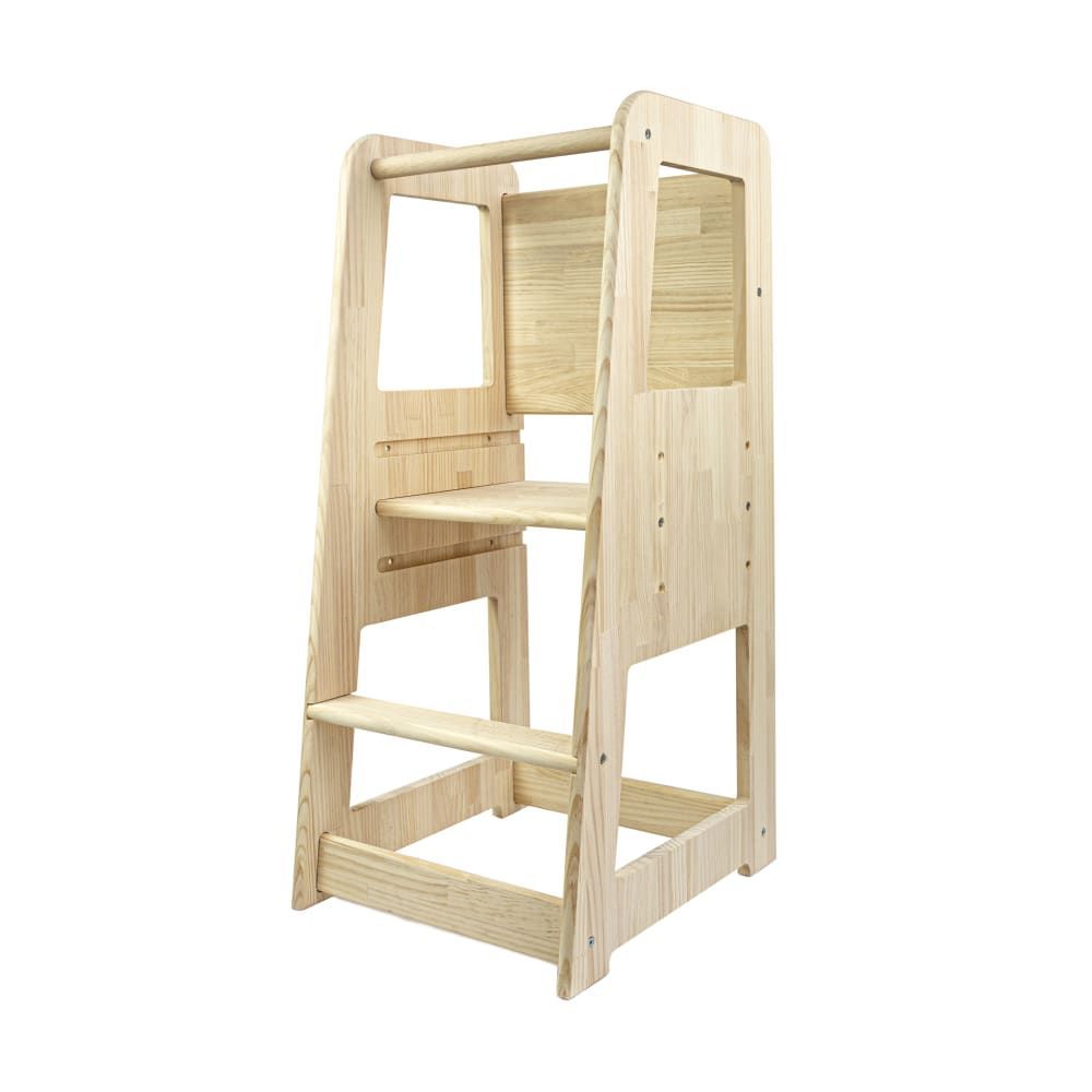Tour d'apprentissage en pin massif de couleur naturel Montessori. (RNT by Really Nice Things) - Image 1