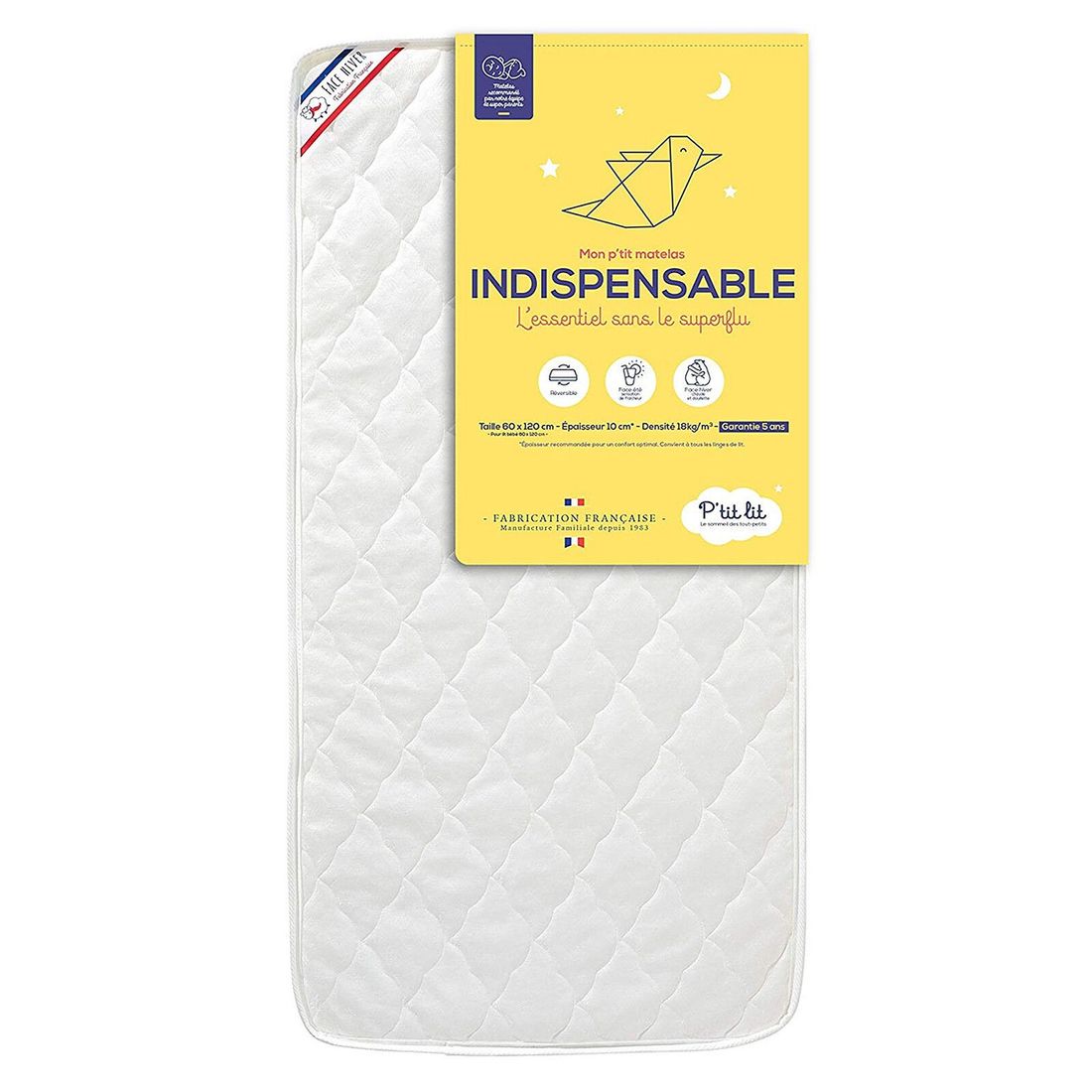 Matelas Mon P'tit Matelas Indispensable - 60 x 120 cm (P'Tit Lit) - Image 1