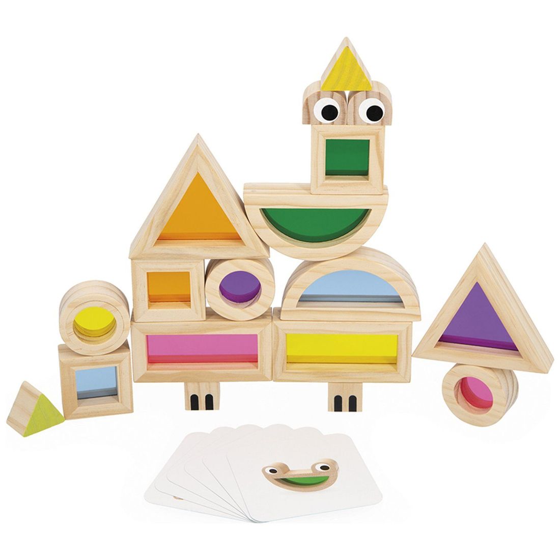 Jeu sensoriel Blocs translucides (18 pièces) (Janod) - Image 3