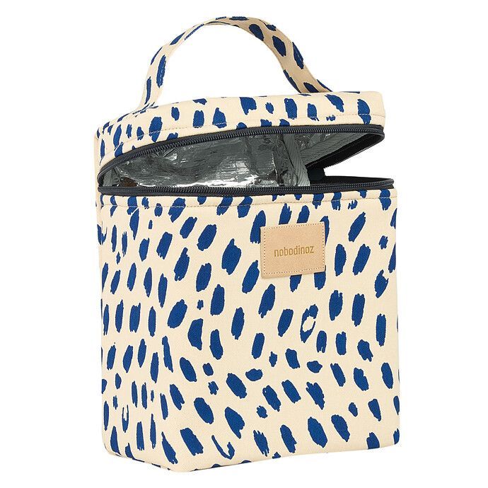 Lunchbag Isotherme Hyde Park - Leonie Blue (Nobodinoz) - Image 1