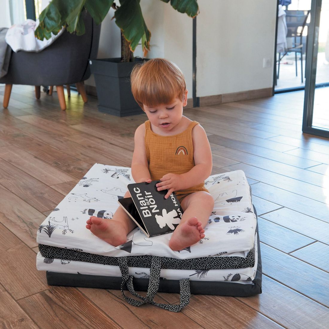 Tapis de jeu pliable 3 en 1 Black & white experience (Candide) - Image 4