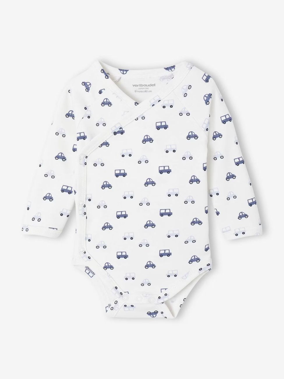 Lot de 5 bodies ouverture naissance bleu (Vertbaudet) - Image 1