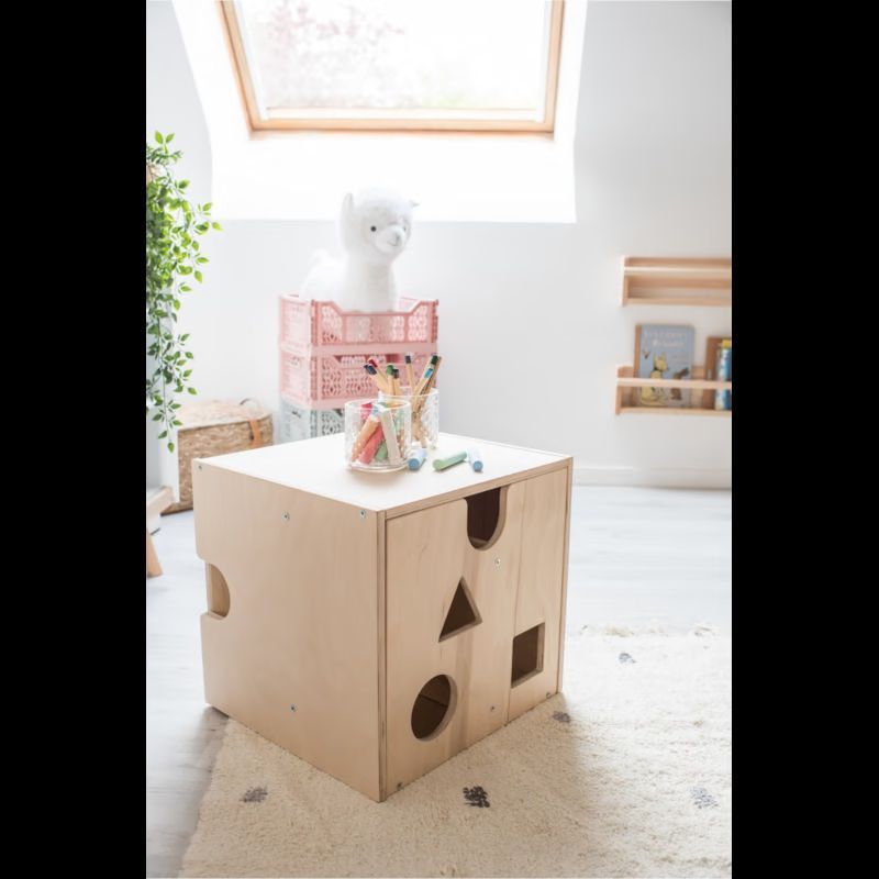 Cube bureau bois naturel (Pimpampoum) - Image 4