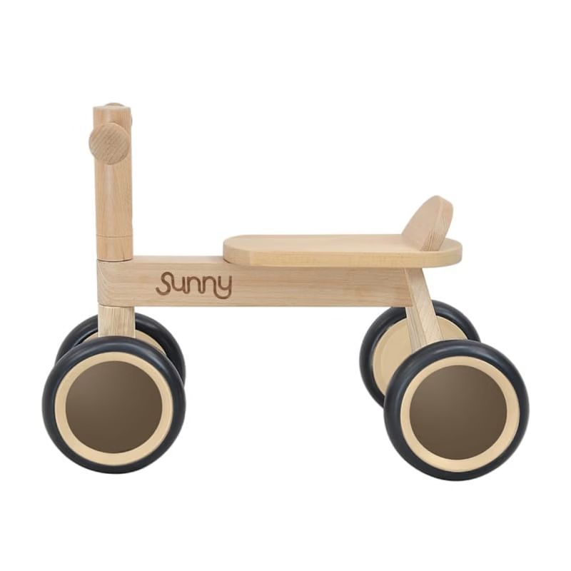 Chariot marche mini 4 roues bois (Sunny) - Image 1