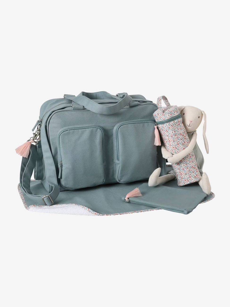 Sac à langer multipoches Family bleu (Vertbaudet) - Image 1