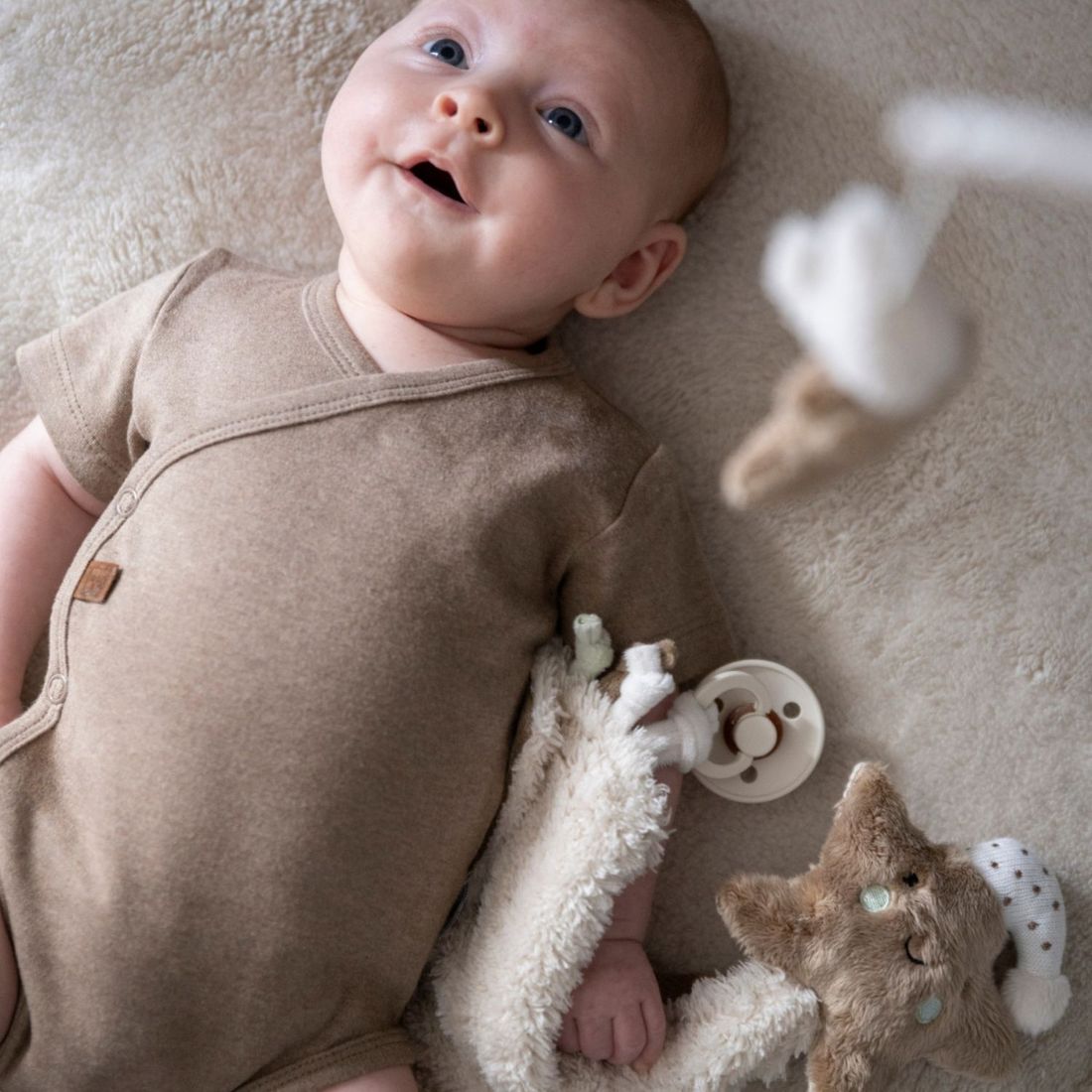 Doudou attache sucette Heaven Clay-Warm Linen (Baby's Only) - Image 4