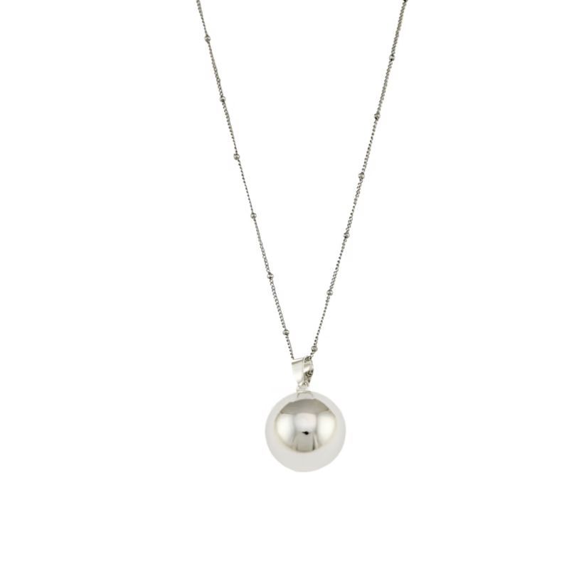 Bijou de grossesse bola avec chaîne - classique argent (Babireva) - Image 2