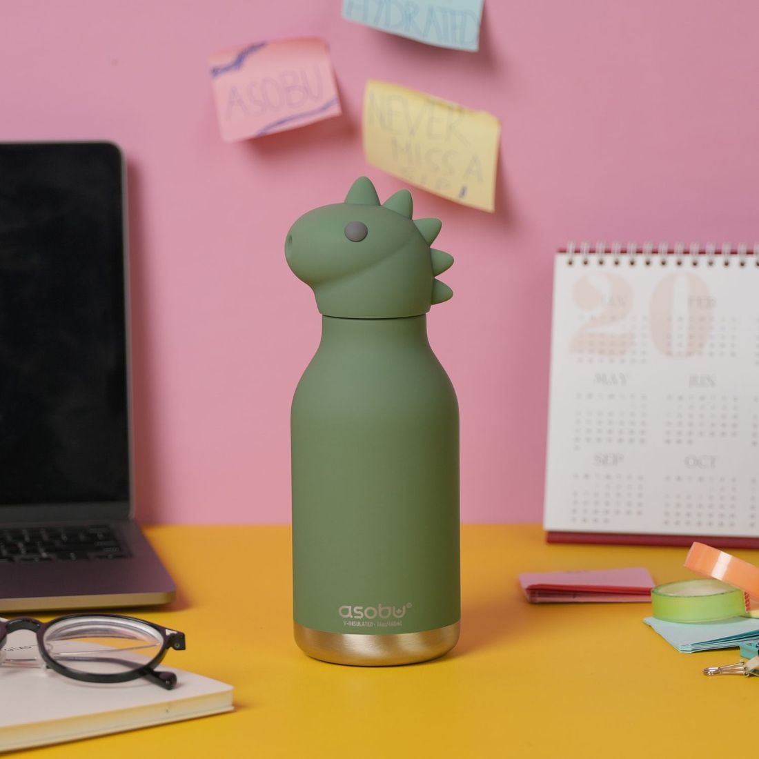 Gourde isotherme Bestie Dinosaure (460 ml) (Asobu) - Image 5
